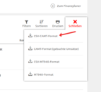CSV Auswahl